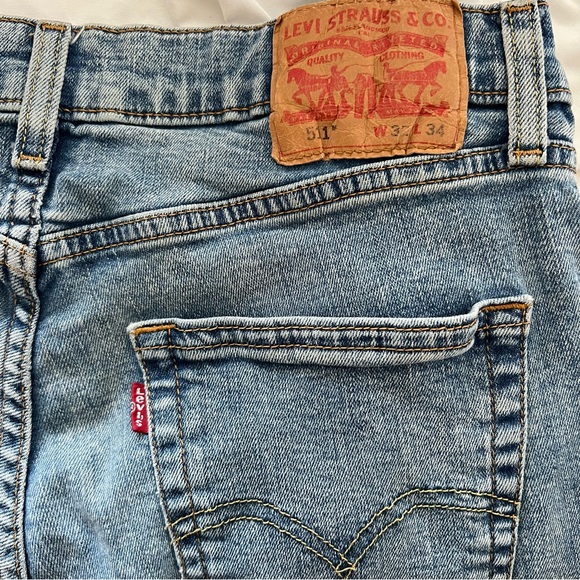 Levi’s 511 32x34 Men’s Flex Slim Fit Classic Blue Denim Jeans - Picture 3 of 5